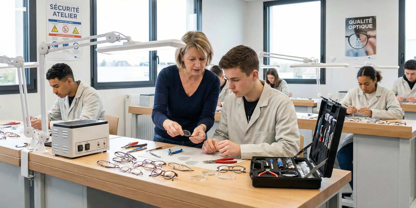 Matériel indispensable pour les ateliers de montage lunettes